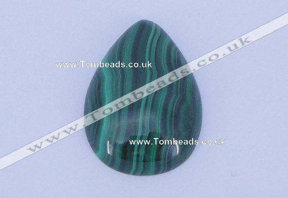 CGC30 2pcs 13*18mm flat teardrop natural malachite gemstone cabochons