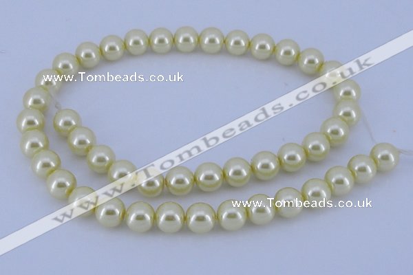 CGL91 2PCS 16 inches 25mm round dyed plastic pearl beads wholesale