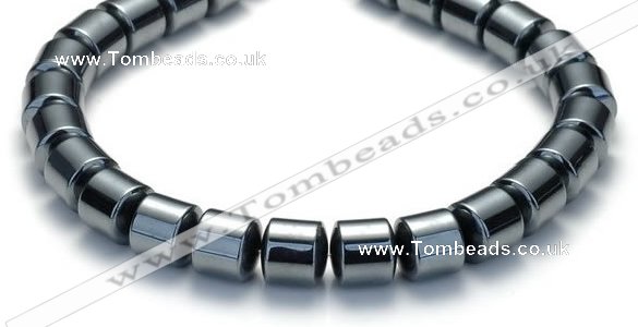 CHE04 12mm column shape 16 inches hematite beads Wholesale