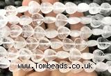 CHG150 15 inches 12mm heart white crystal beads wholesale