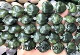 CHG208 15 inches 20mm heart green jade beads wholesale