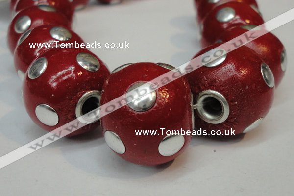 CIB240 18mm round fashion Indonesia jewelry beads wholesale