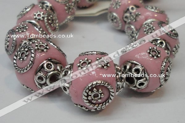 CIB280 16*16mm rondelle fashion Indonesia jewelry beads wholesale