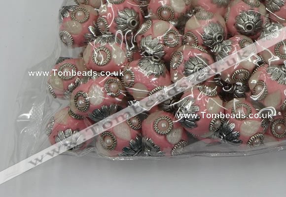 CIB502 22mm round fashion Indonesia jewelry beads wholesale