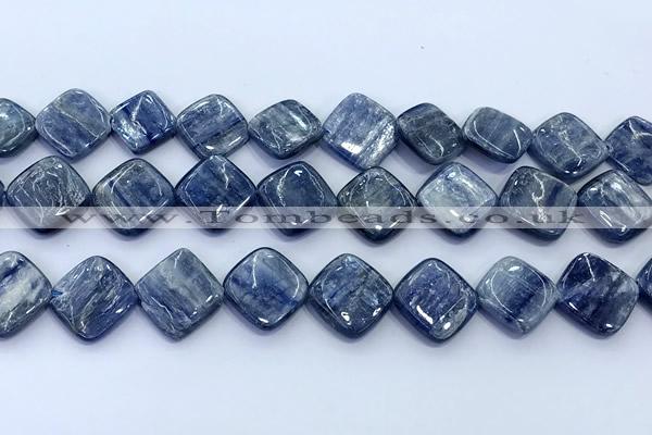 CKC825 15 inches 15*15mm - 16*16mm square blue kyanite beads