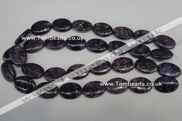 CKU42 15.5 inches 18*25mm oval purple kunzite beads wholesale