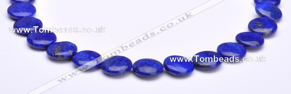 CLA18 16mm coin deep blue dyed lapis lazuli gemstone beads