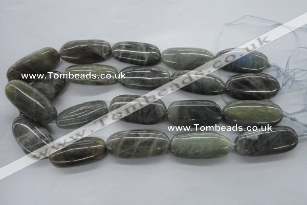 CLB136 15.5 inches 20*40mm oval labradorite gemstone beads