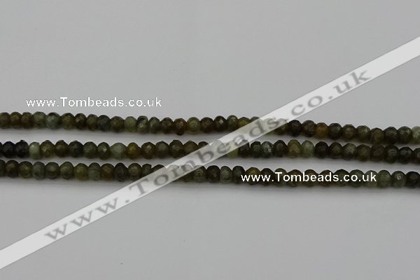 CLB956 15.5 inches 5*8mm faceted rondelle labradorite beads