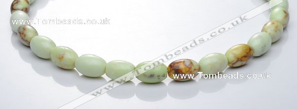 CLE02 16 inch 10*14mm rice lemon turquoise stone beads Wholesale