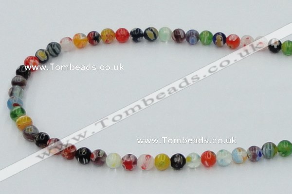 CLG500 16 inches 6mm round lampwork glass beads wholesale