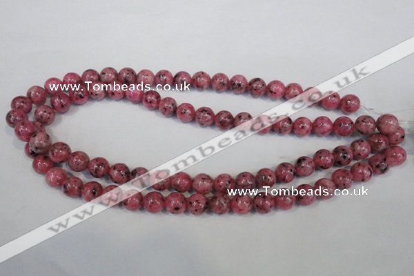 CLJ232 15.5 inches 10mm round dyed sesame jasper beads wholesale