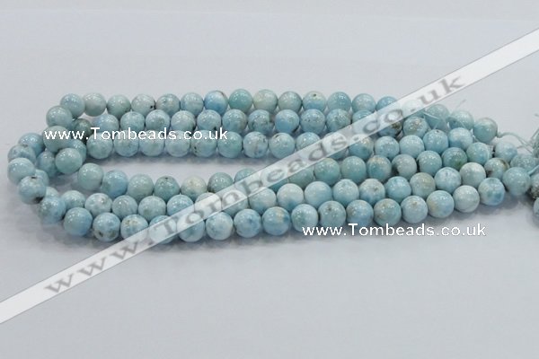 CLR17 15.5 inches 10mm round grade A natural larimar gemstone beads