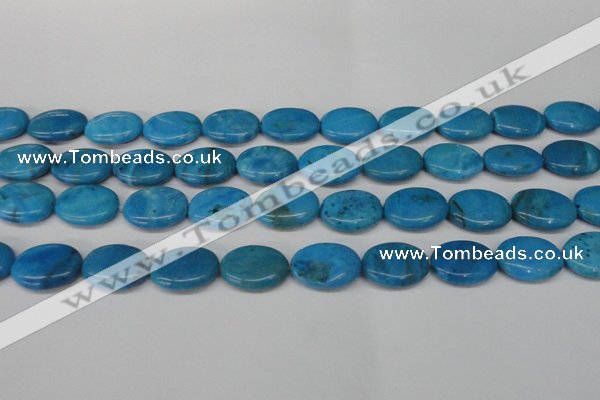 CLR422 15.5 inches 12*16mm oval dyed larimar gemstone beads