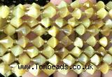 CME460 15 inches 8mm faceted bicone golden tiger eye beads