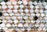 CME462 15 inches 8mm faceted bicone montana agate beads wholesale