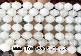 CME600 15 inches 10*11mm bicone Angola clear quartz beads