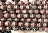 CME607 15 inches 10*11mm bicone red sesame jasper beads