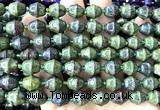 CME612 15 inches 10*11mm bicone dragon blood jasper beads