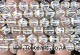 CME800 15 inches 8*10mm faceted bicone white crystal beads