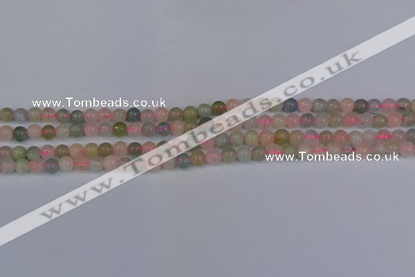 CMG171 15.5 inches 6mm round morganite gemstone beads wholesale