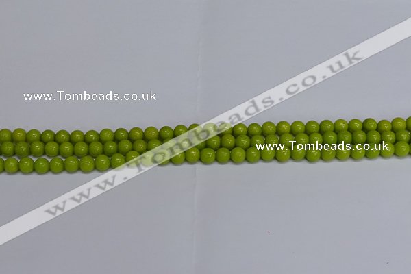 CMJ268 15.5 inches 6mm round Mashan jade beads wholesale