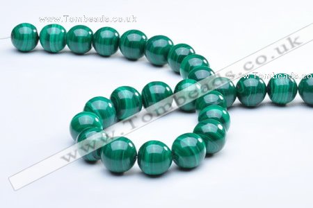 CMN08 14mm A grade round natural malachite beads wholesale