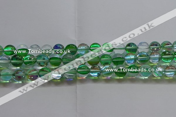 CMS1604 15.5 inches 12mm round synthetic moonstone beads wholesale