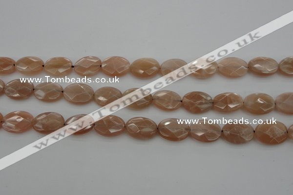 CMS967 15.5 inches 12*16mm faceted oval A grade moonstone beads