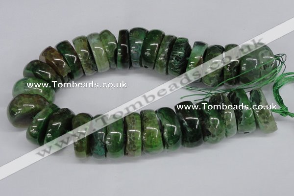 CNG1461 15.5 inches 11*30mm - 13*30mm nuggets agate gemstone beads