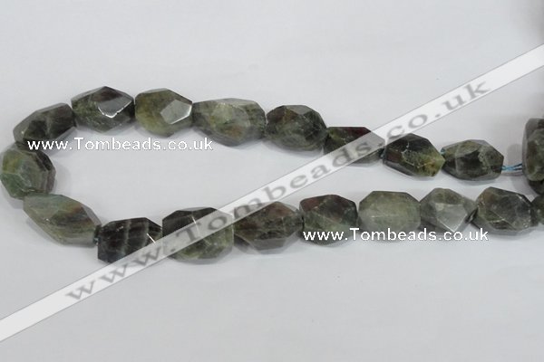 CNG306 15.5 inches 18*25mm faceted nuggets labradorite gemstone beads