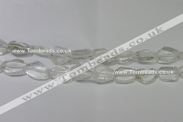 CNG5100 15.5 inches 14*20mm - 18*25mm freeform white crystal beads