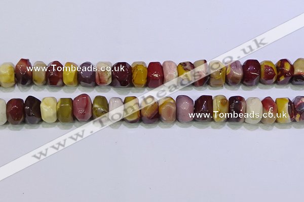 CNG6384 15.5 inches 6*14mm - 8*14mm nuggets mookaite beads