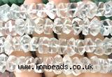 CNG9200 15 inches 7*11mm - 8*12mm faceted nuggets white crystal beads