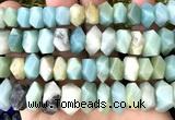 CNG9211 15 inches 7*11mm - 8*12mm faceted nuggets colorful amazonite beads