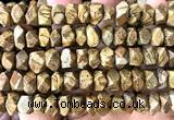 CNG9257 15 inches 6*10mm - 7*12mm faceted nuggets picture jasper beads