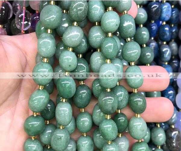 CNG9322 15 inches 10*14mm - 13*18mm nuggets green aventurine jade beads