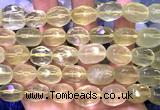 CNG9354 15 inches 12*16mm - 15*20mm faceted nuggets lemon quartz beads