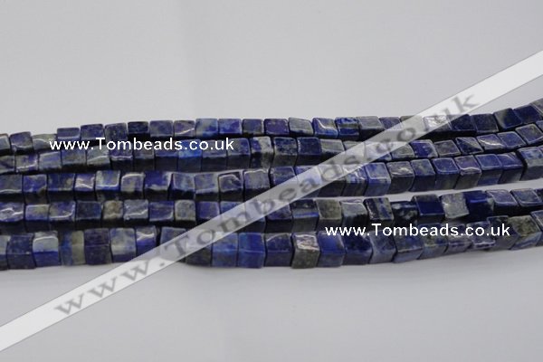 CNL1100 15.5 inches 6*6mm cube lapis lazuli gemstone beads