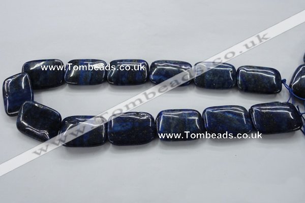 CNL672 15.5 inches 22*30mm rectangle natural lapis lazuli beads