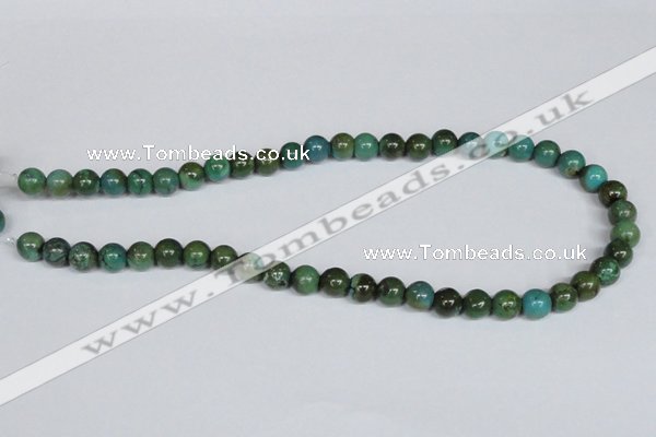 CNT05 16 inches 9mm round natural turquoise beads wholesale