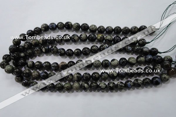 COP454 15.5 inches 10mm round natural grey opal gemstone beads