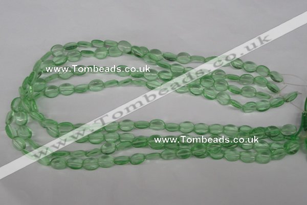 COV45 15.5 inches 8*10mm oval imitation green fluorite beads wholesale