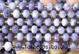 CRB6055 15 inches 6*8mm faceted rondelle lepidolite beads