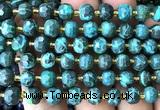 CRB6093 15 inches 6*8mm faceted rondelle dyed jade beads