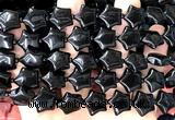 CRG80 15 inches 16mm star black agate beads wholesale