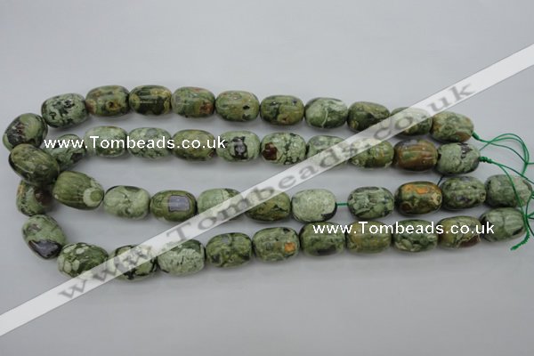 CRH127 15.5 inches 13*18mm drum rhyolite gemstone beads