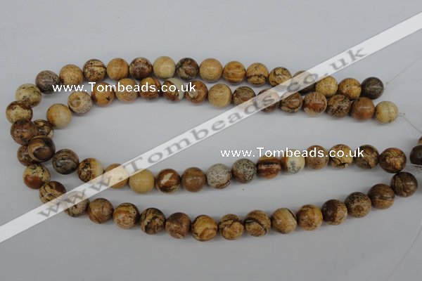 CRO319 15.5 inches 12mm round picture jasper beads wholesale