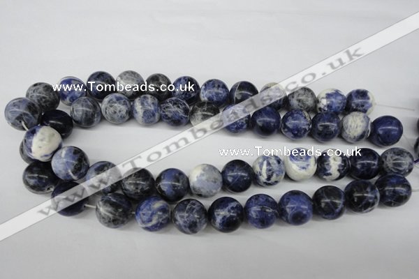 CRO423 15.5 inches 16mm round sodalite gemstone beads wholesale