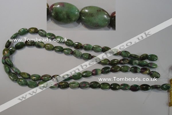 CRZ612 15.5 inches 8*12mm oval New ruby zoisite gemstone beads